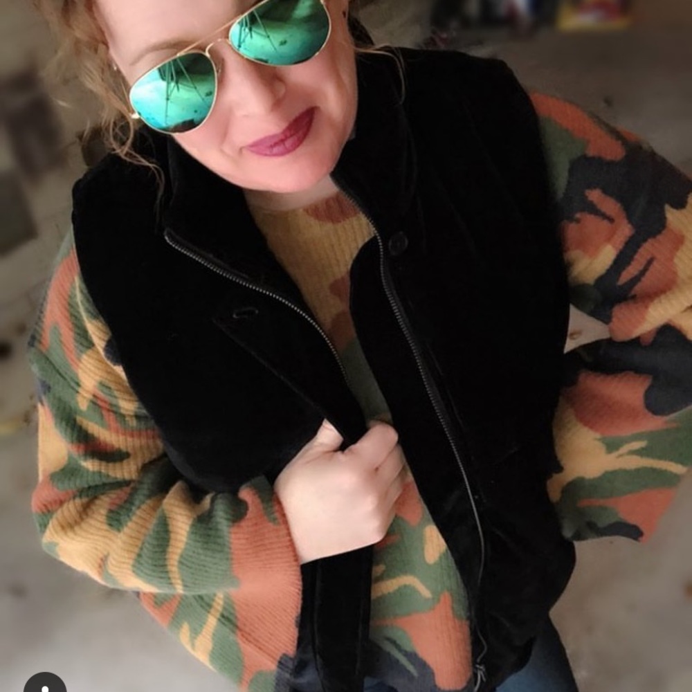 Madewell Camo Sweatwer